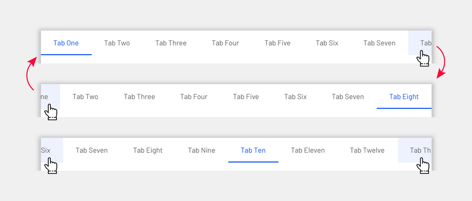 Tabs behavior